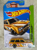 🔥🔥Hot Wheels HW Workshop Series Yellow ‘71 Datsun 510 Bluebird Wagon HW21🔥🔥