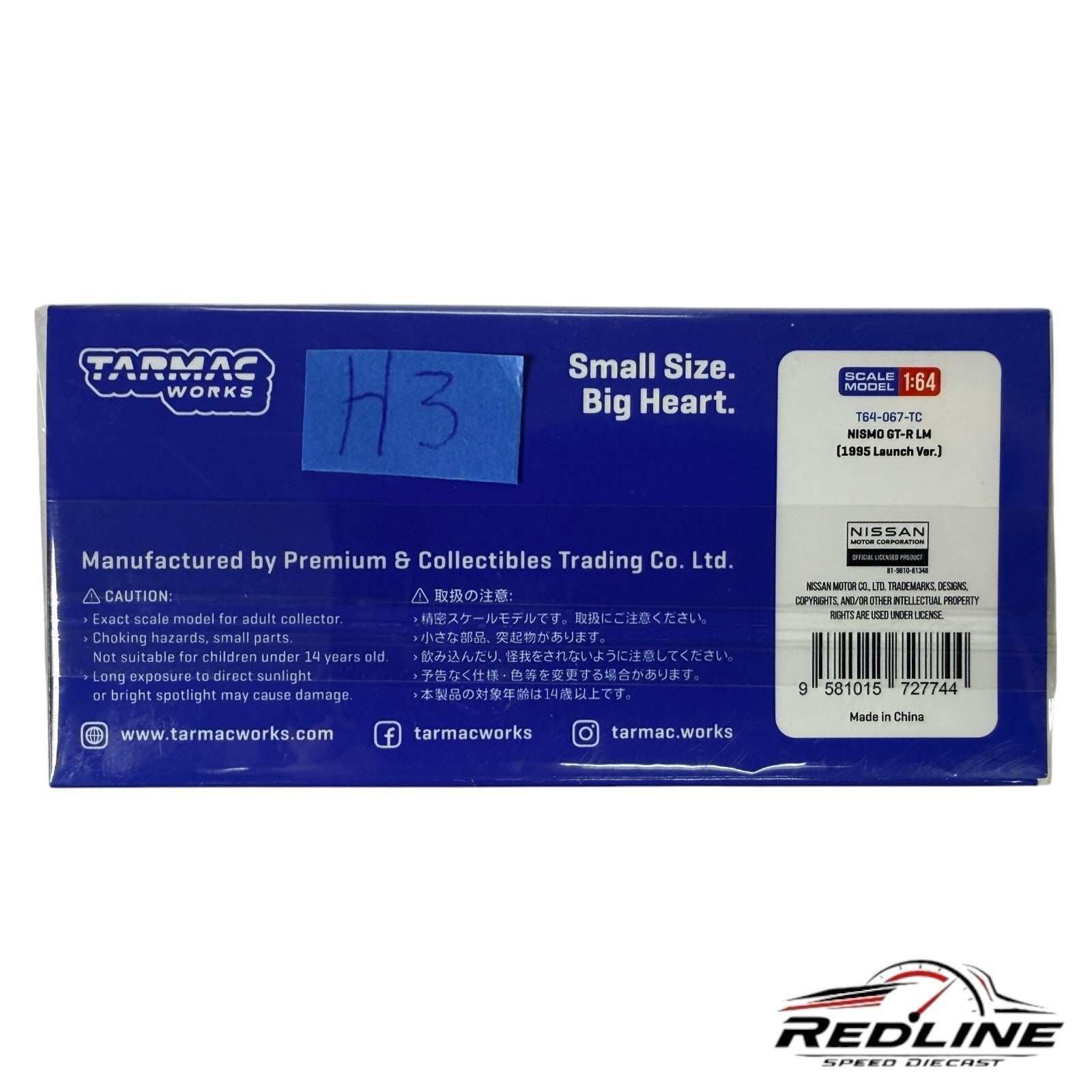 🎌🎌Tarmac Works Nissan NISMO GT-R LM #22 24h Le Mans 1:64 H3🎌🎌