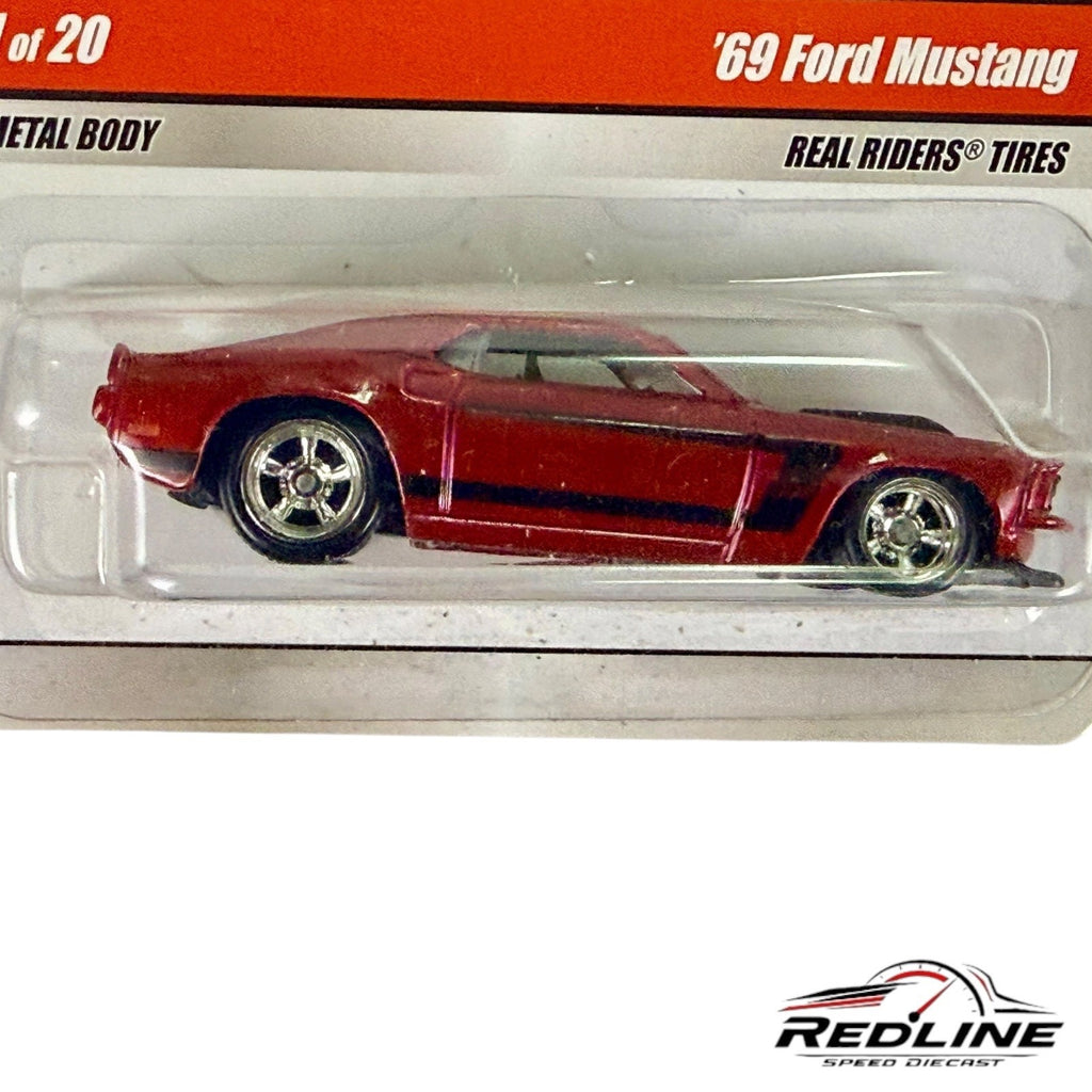 🇺🇸Hot Wheels Larry's Garage #1/20 '69 Ford Mustang Red  CHASE H13🇺🇸