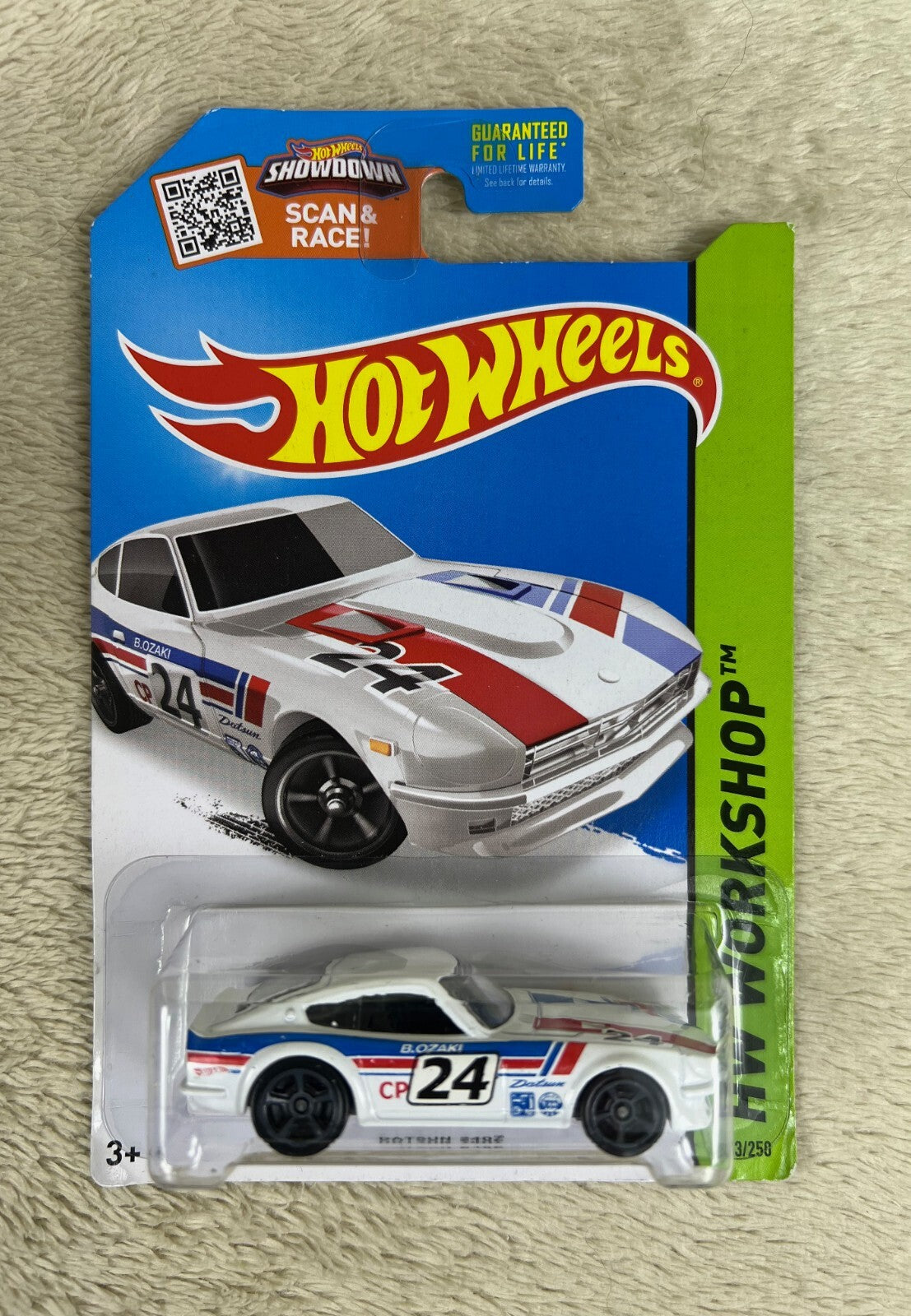 🎌🎌🎌Hot Wheels #243 HW Workshop Then and Now DATSUN 240Z White HW12🎌🎌🎌