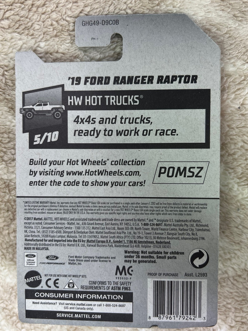 🔥🔥Hot Wheels Game Stop Exclusive HW Hot Trucks '19 Ford Ranger Raptor HW18🔥🔥