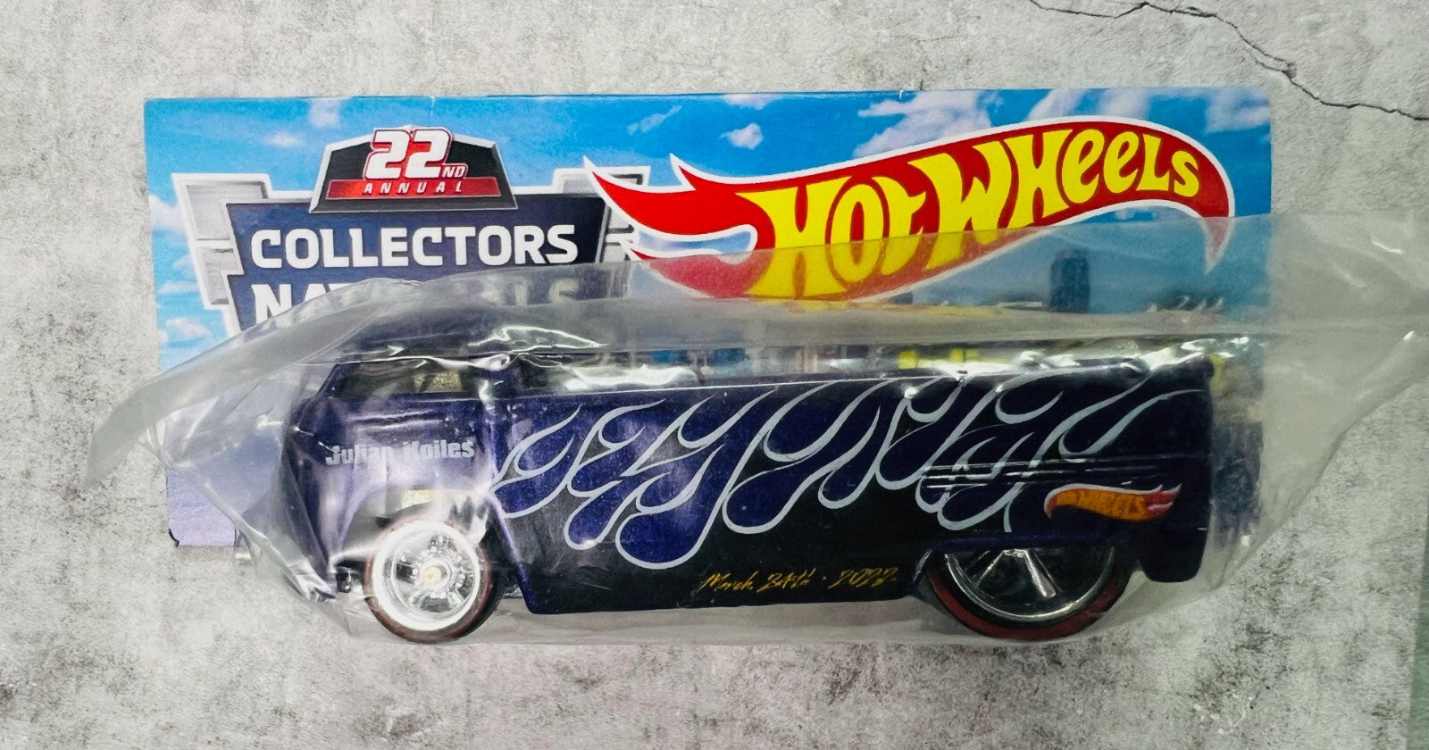 🇩🇪🇩🇪Hot Wheels 22nd Annual Collectors Nationals VW Drag Truck Purple🇩🇪🇩🇪