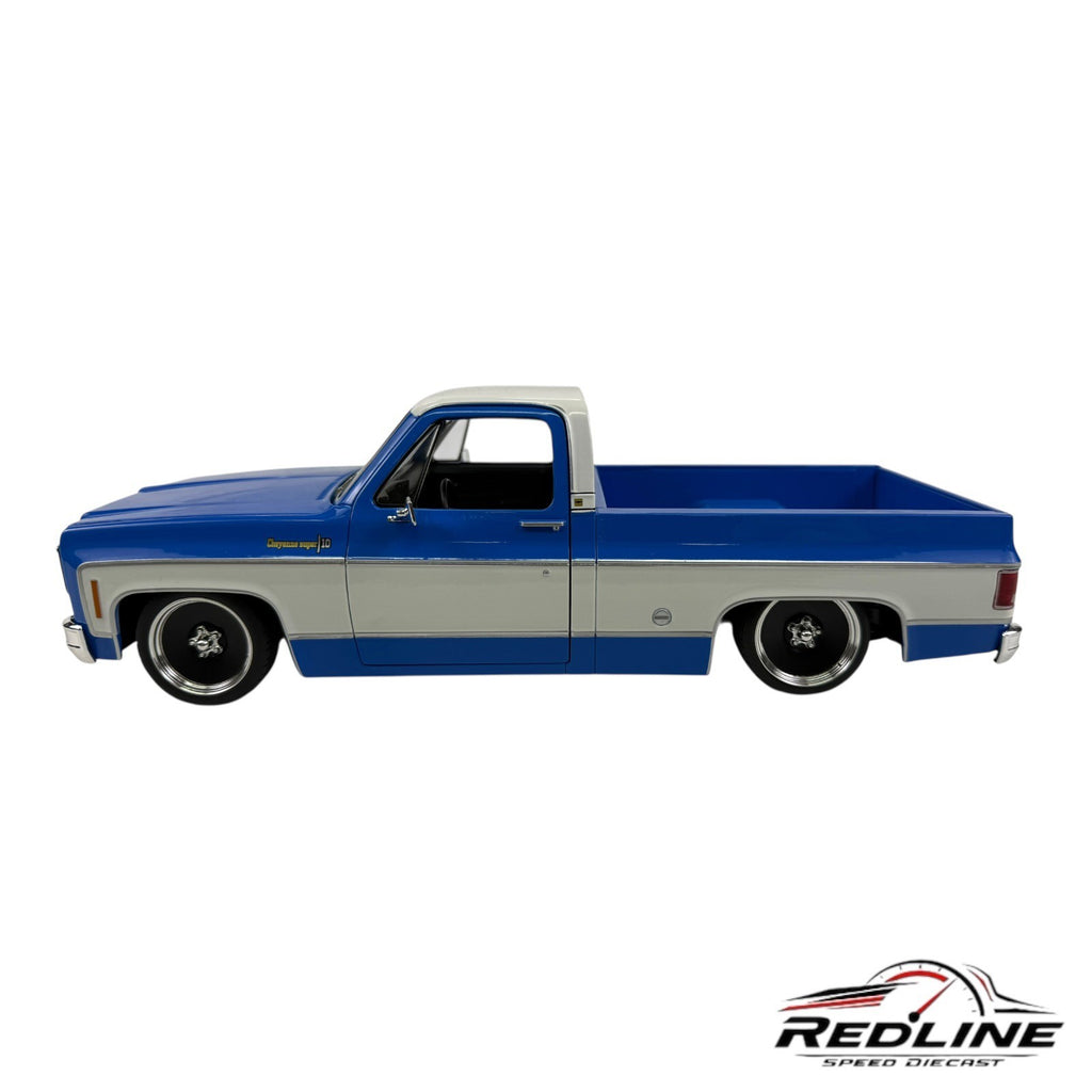 🇺🇸Maisto 1974 Chevy C10 Cheyenne Super Custom LOWERED 1 OF 1 NO BOX🇺🇸
