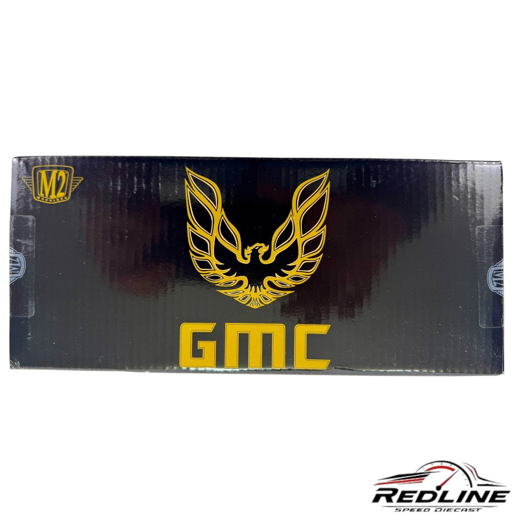 🇺🇸M2 Machines 1976 GMC Sierra Grande 15 Custom Trans Am Black R108 1:24🇺🇸