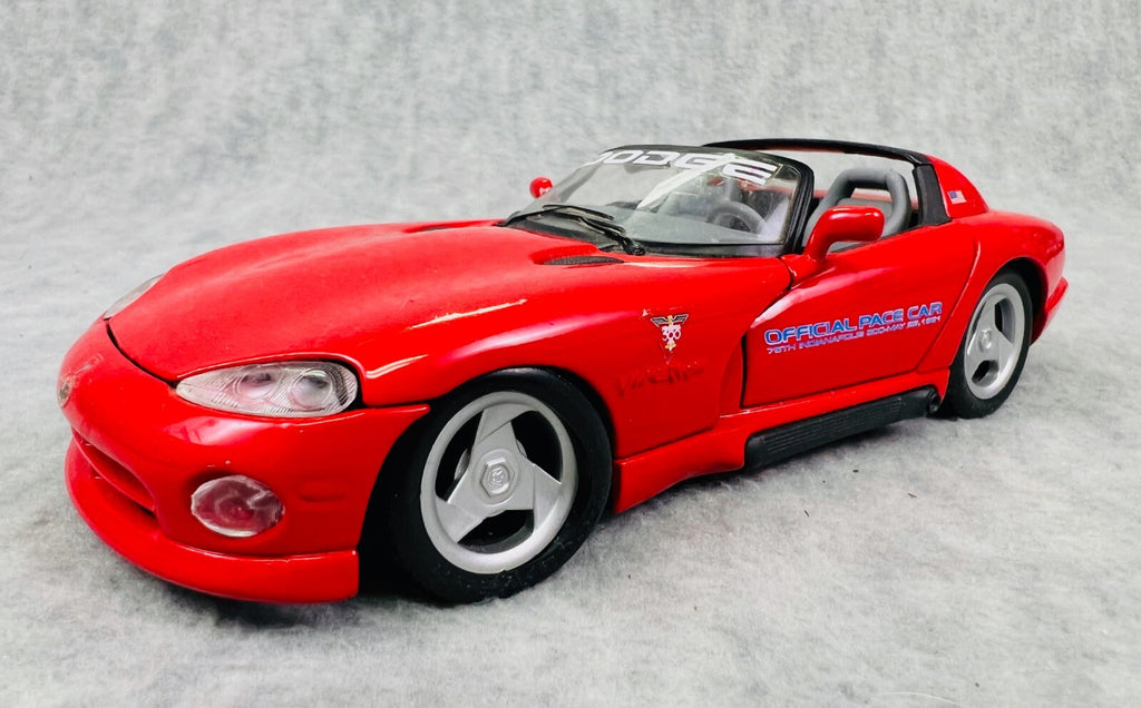 🇺🇸Maisto 1991 Indy 500 Dodge Viper RT/10 Pace Car Red 75th  1:24 Scale🇺🇸