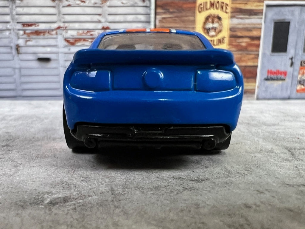 🐎🐎🐎 HOT WHEELS '10 FORD SHELBY GT500-BLUE & ORANGE C14🐎🐎🐎