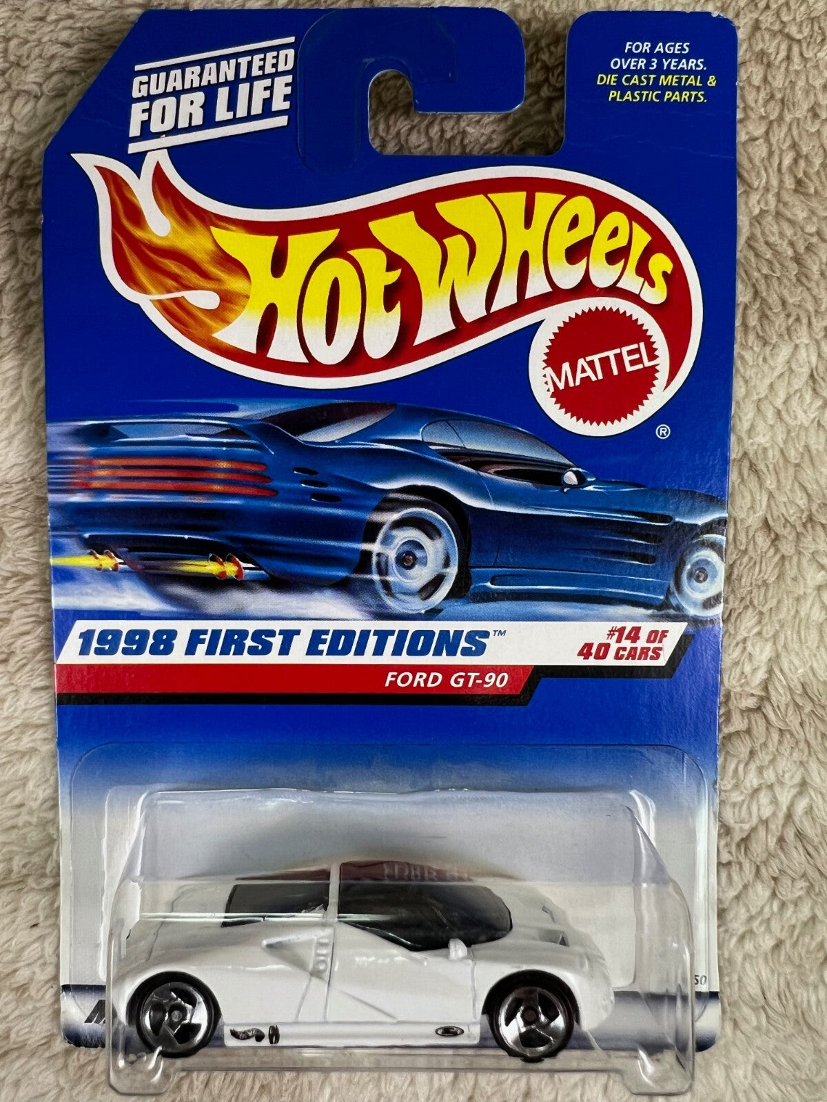 🇺🇸🇺🇸Hot Wheels 1998 First Editions #668 Ford GT-90 White HW19🇺🇸🇺🇸