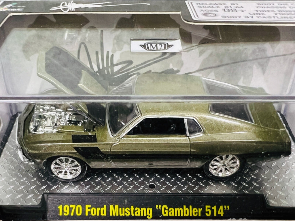 🐎🐎🐎M2 Machines 1970 Ford Mustang Foose Gambler 514 Die Cast Car H26🐎🐎🐎