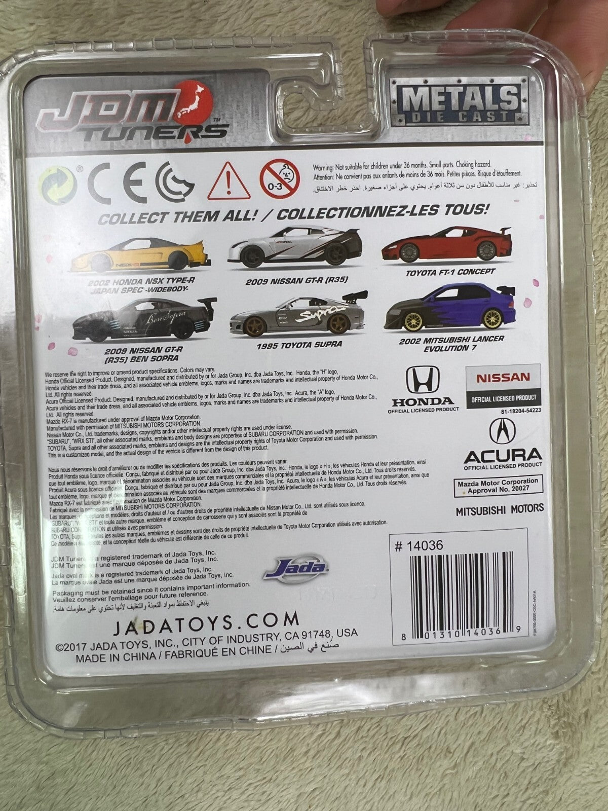🎌🎌🎌Jada Metals Die Cast JDM Tuners TOYOYA FT-1 CONCEPT Red 1:64 HW16🎌🎌🎌