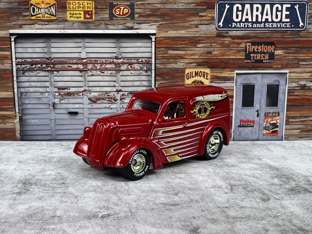 🔥🔥Hotwheels Treasure Hunt Ford Truck Anglia Panel 1949 Van Real Riders  C8🔥🔥