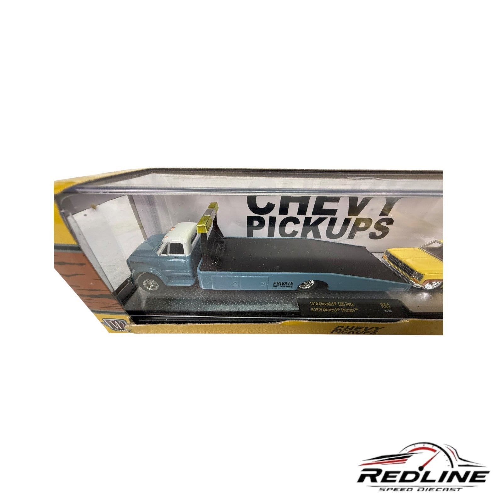 M2 MACHINES 1970 CHEVROLET C60 TRUCK BLUE & 1979 CHEVROLET SILVERADO 23-06 D3