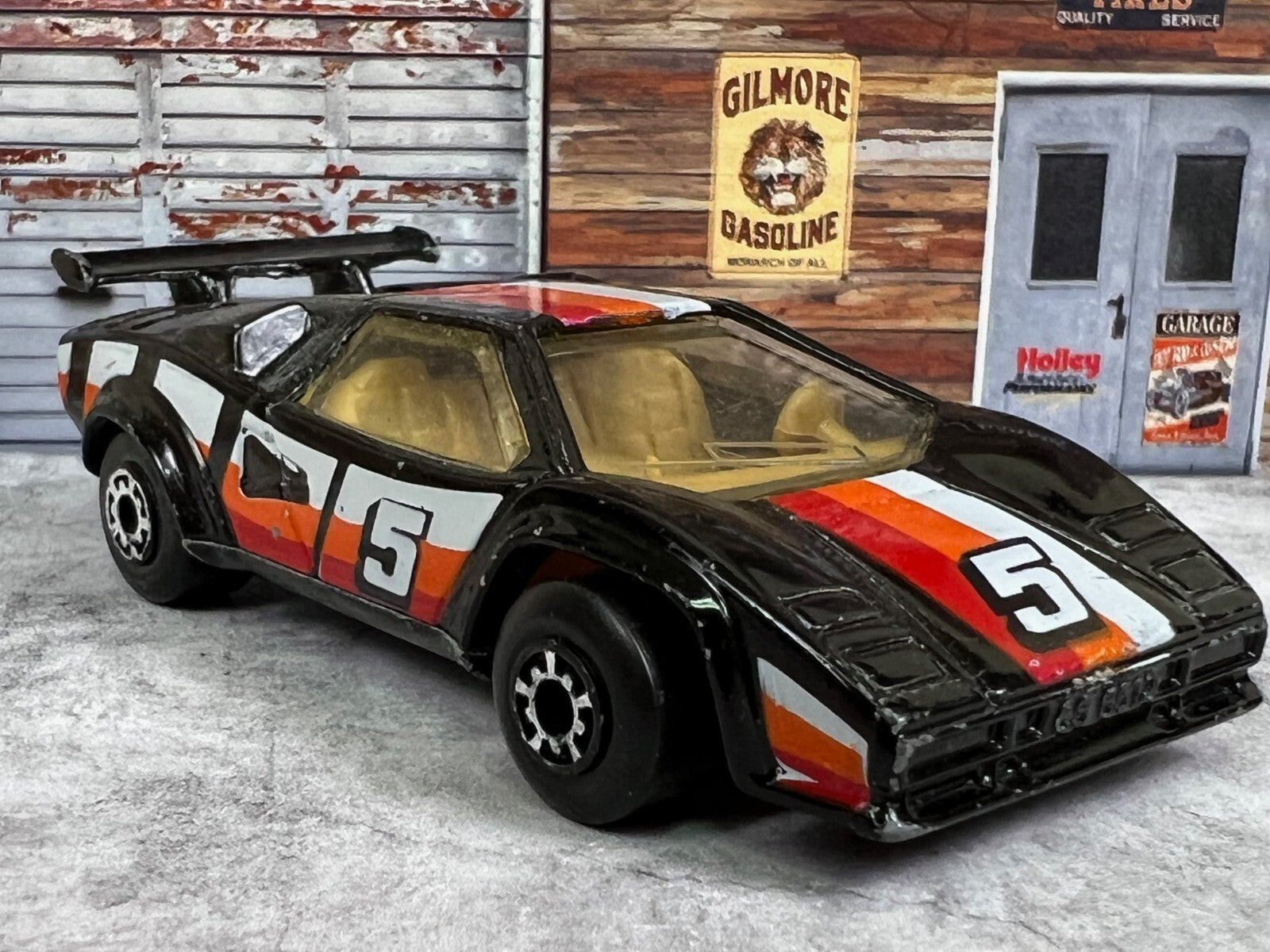 🇮🇹🇮🇹Vintage 1985 Matchbox Black Lamborghini Countach LP 500S C3🇮🇹🇮🇹
