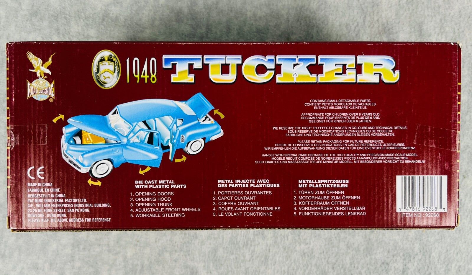 🇺🇸🇺🇸🇺🇸Road Legends 1948 Tucker Teal Blue 1:18 Scale🇺🇸🇺🇸🇺🇸