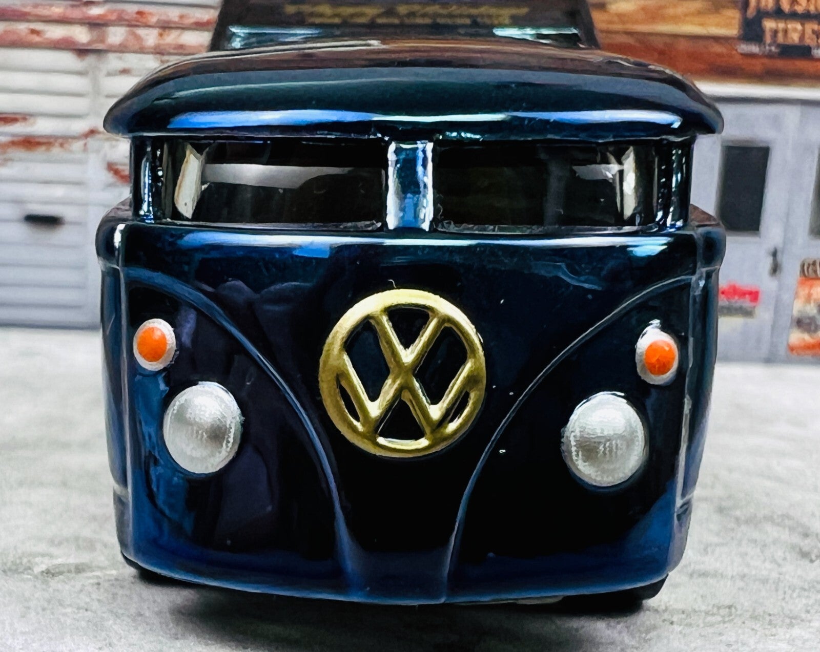 🇩🇪🇩🇪Hot Wheels RLC Exclusive 2019 Holiday VW Drag Bus Dark Blue C2🇩🇪🇩🇪