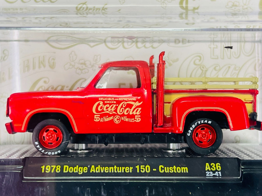 🇺🇸 M2 Machines Coca-Cola 1978 Dodge Adventurer 150 Custom CHASE H11🇺🇸