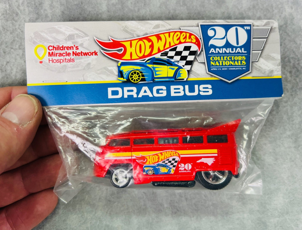 🇩🇪🇩🇪HOTWHEELS 20TH Annual Collectors Nationals Drag Bus RED🇩🇪🇩🇪
