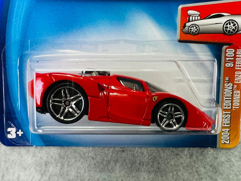 🇮🇹🇮🇹Hot Wheels 2004 First Editions 9/100 'Tooned Enzo Ferrari H31🇮🇹🇮🇹