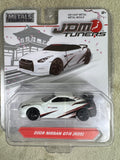 🎌🎌JADA METALS DIE CAST JDM TUNERS 2009 NISSAN GT-R (R35) 1/64 WHITE HW16🎌🎌