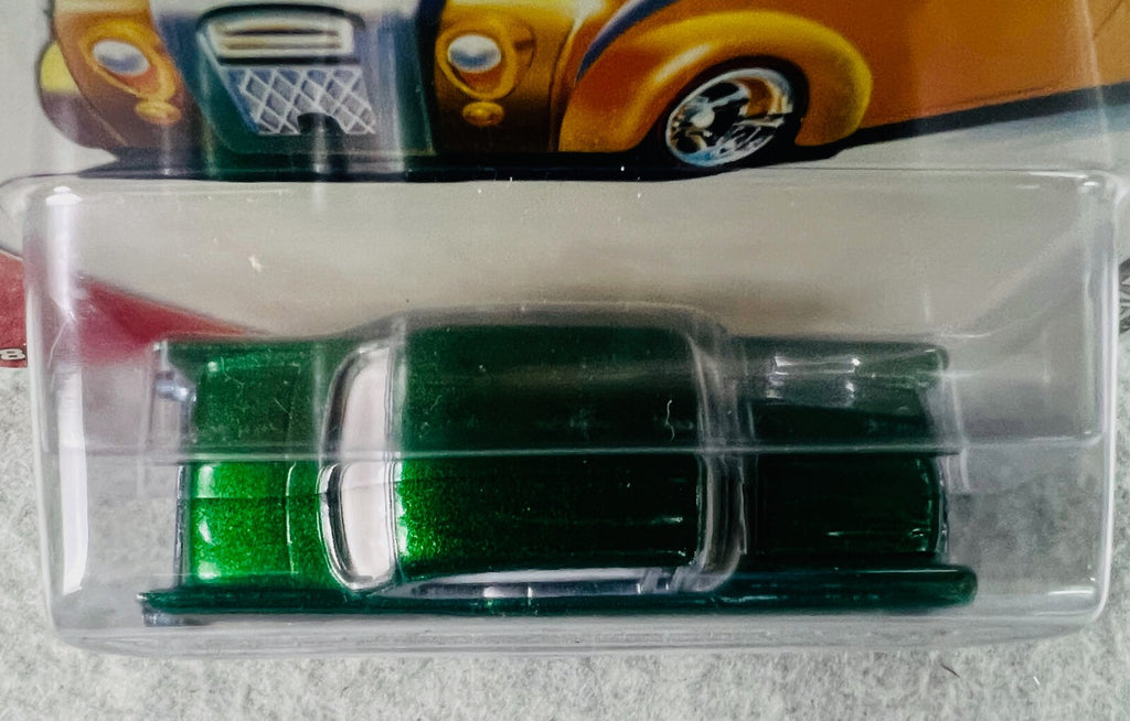 🔥🔥🔥Hot Wheels 2006 Holiday Rods Blue 57 Chevy Bel Air GREEN H33🔥🔥🔥