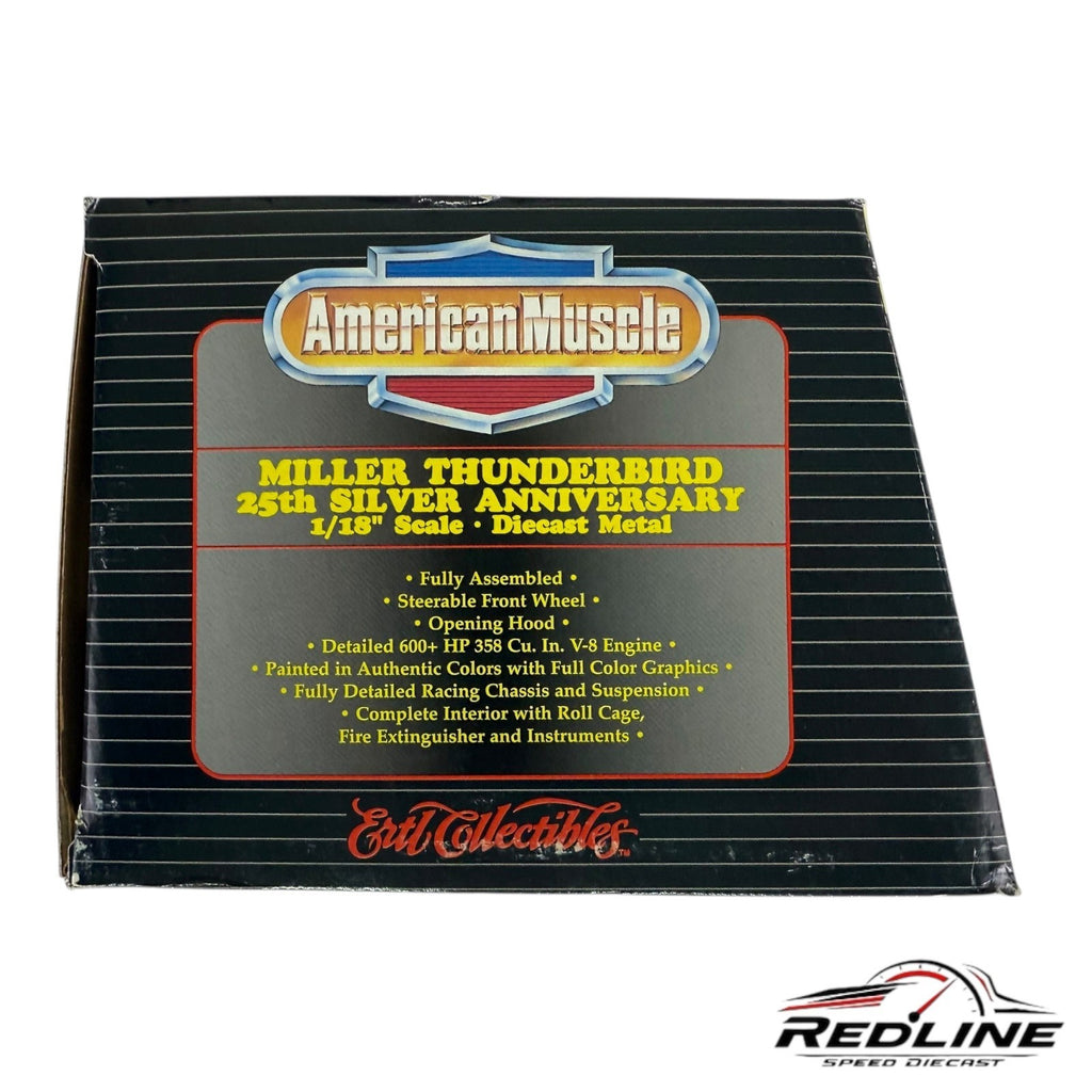 🏁🏁ERTL American Muscle 1996 Thunderbird -Miller Rusty Wallace #2 1:18 C1🏁🏁
