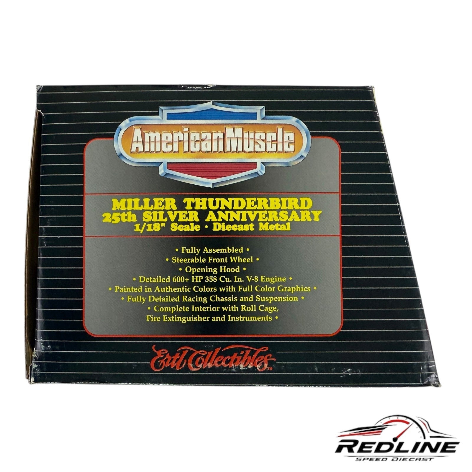 🏁🏁ERTL American Muscle 1996 Thunderbird -Miller Rusty Wallace #2 1:18 C1🏁🏁
