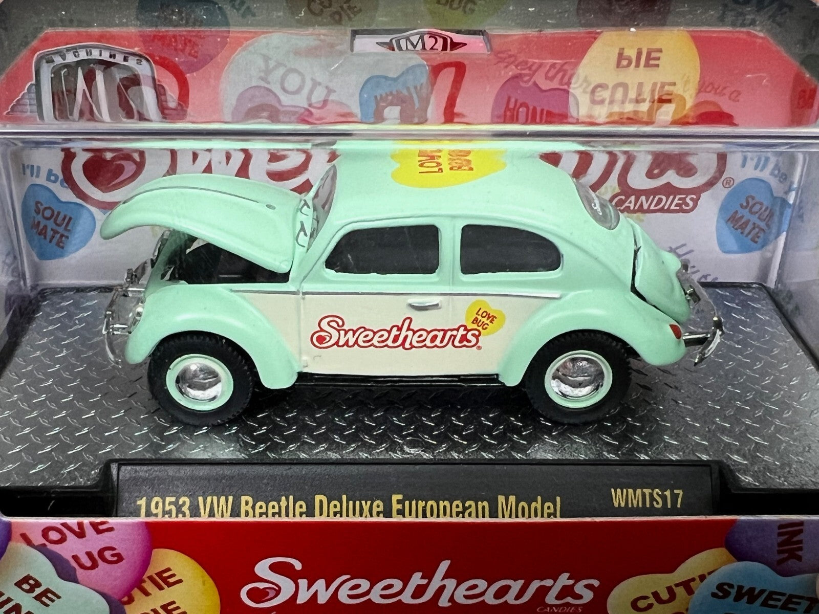 🇩🇪🇩🇪M2 Machines Sweethearts 1953 VW Beetle Deluxe European Model H7🇩🇪🇩🇪