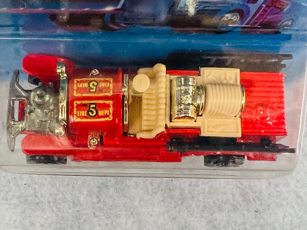 🔥🔥🔥 Hot Wheels Workhorses #1695 OLD NUMBER 5 Fire Engine Truck H11🔥🔥🔥