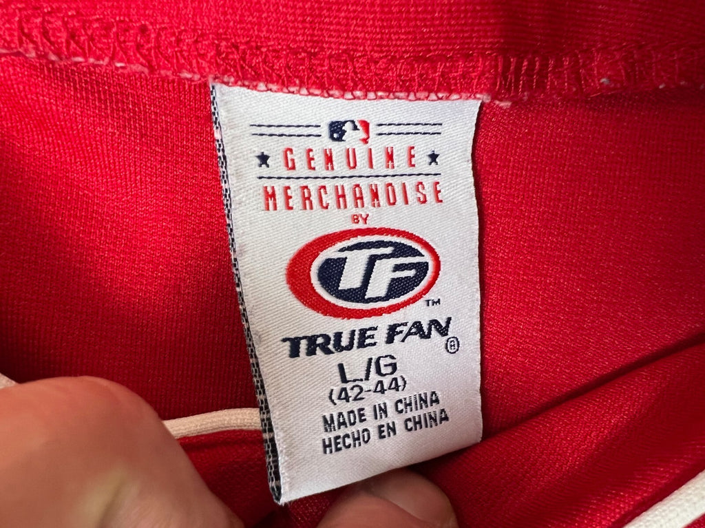 ⚾️⚾️⚾️True Fan MLB St Louis Cardinals Mens Size LG Red Short Sleeve Jersey⚾️⚾️⚾️