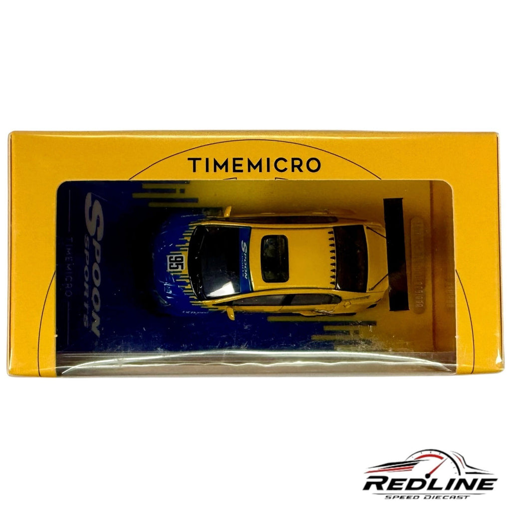 🎌TimeMicro Honda Civic Type R  #95  SPOON SPORTS Yellow/Blue H36🎌