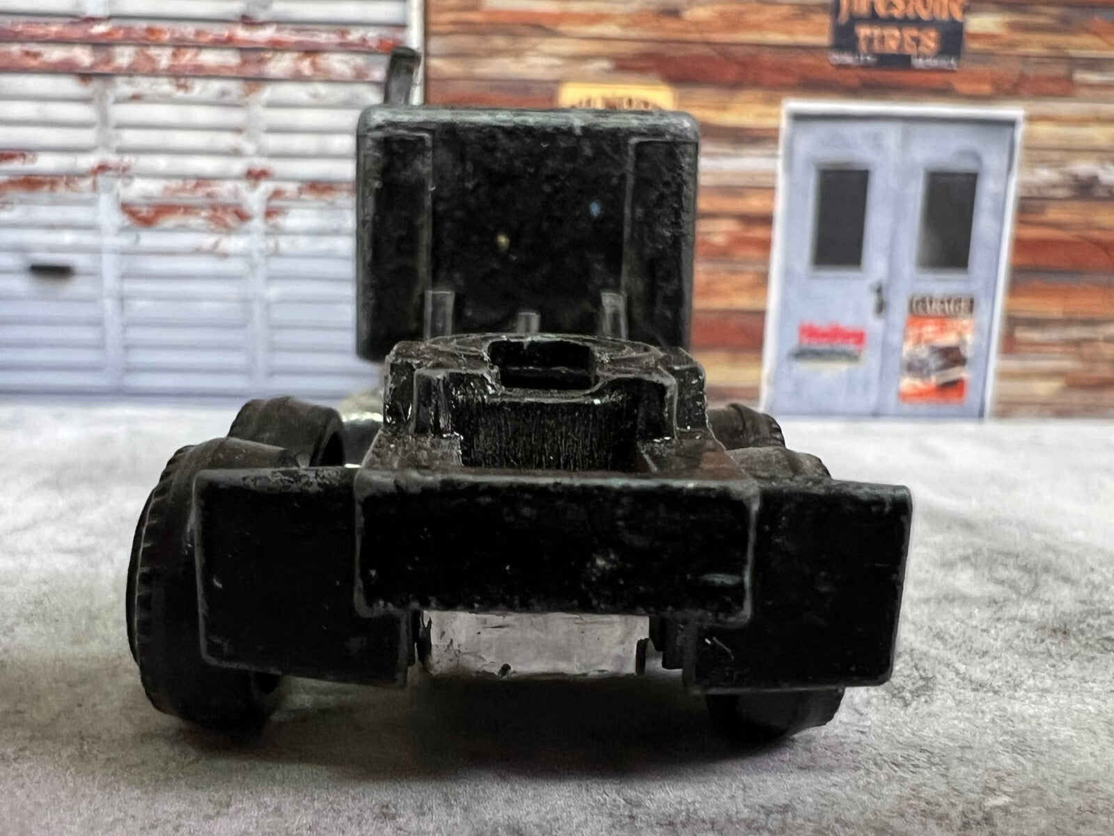 🔥🔥🔥Vintage 70's Super Wheels Black Semi Truck W56 Made in HONG KONG C3🔥🔥🔥