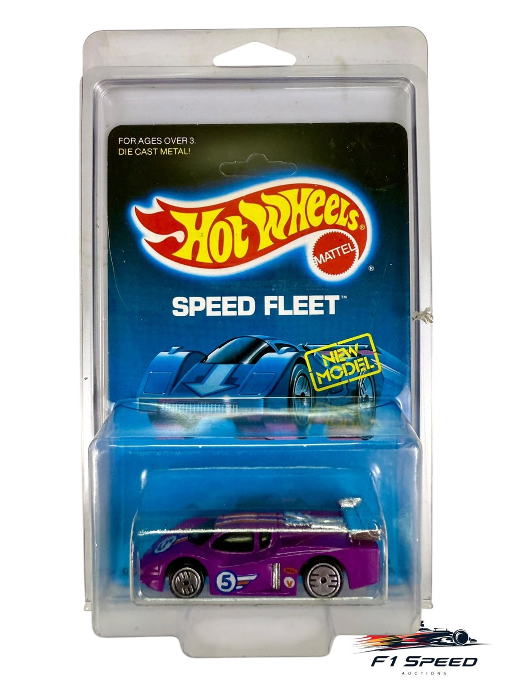 🔥🔥🔥Hot Wheels Speed Fleet BLACKWALLSGT Racer PURPLE H31🔥🔥🔥