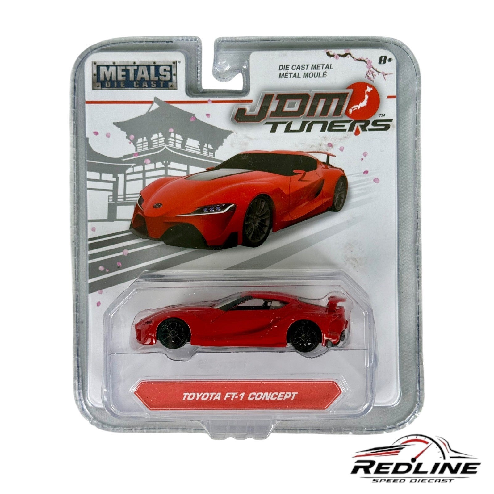 🎌Jada JDM Tuners- Toyota FT-1 Concept  Red Blister 1:64 H9🎌