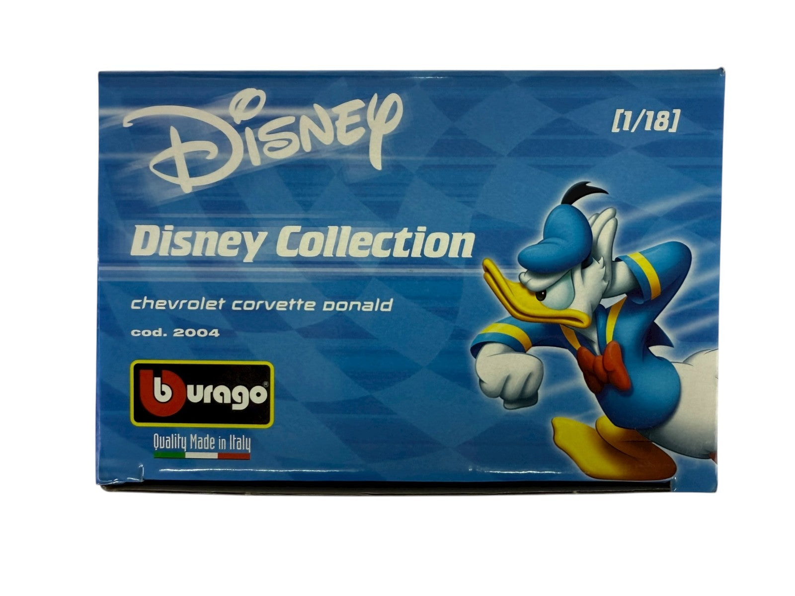 🔥🔥Burago 2004 Chevrolet Corvette Donald Disney Collection 1/18 AH🔥🔥