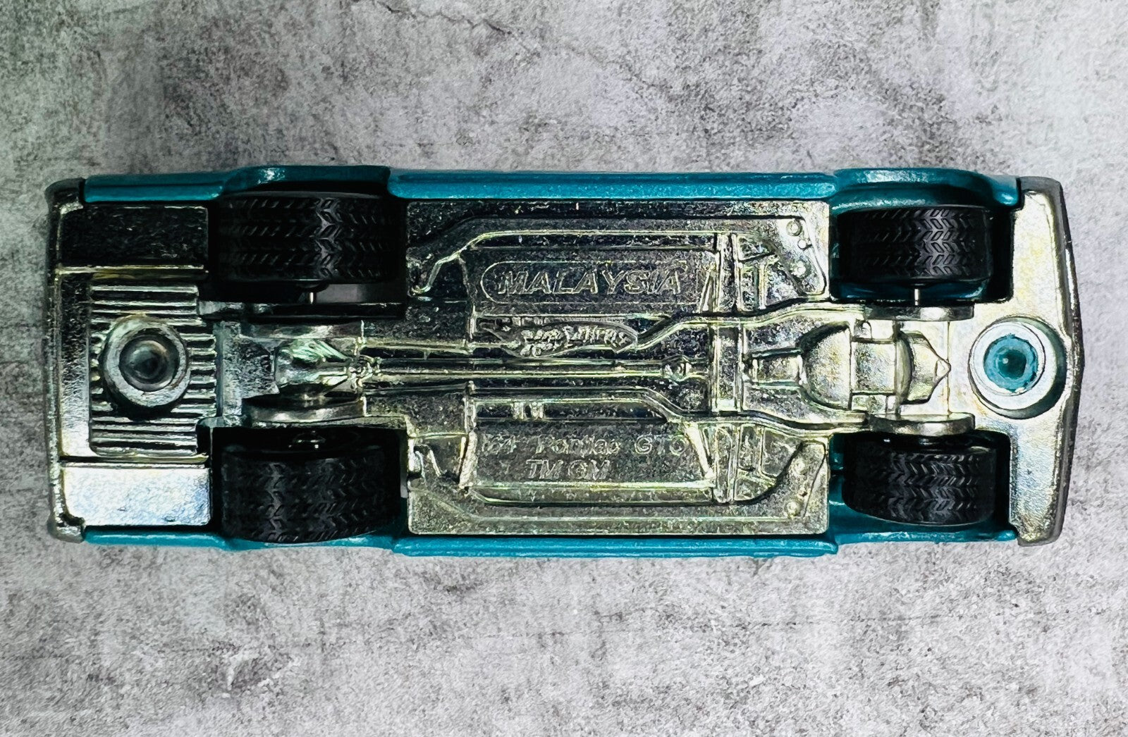 🇺🇸🇺🇸🇺🇸Hotwheels 1964 Pontiac GTO Teal Real Riders C20🇺🇸🇺🇸🇺🇸