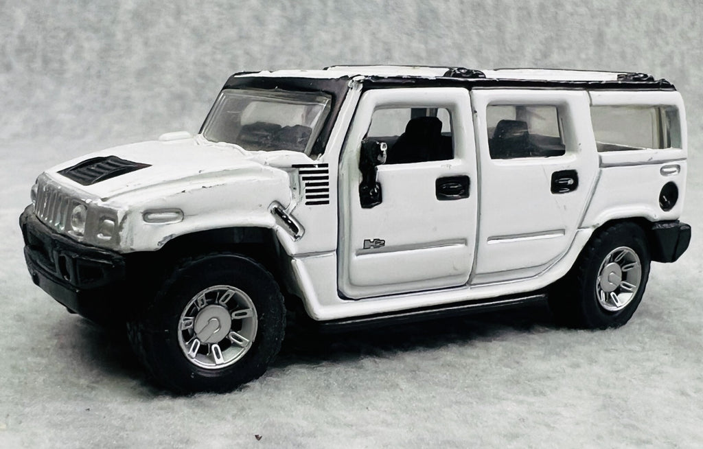 🇺🇸🇺🇸🇺🇸Hummer H2 SUV Maisto Diecast 1:46 Scale White Diecast🇺🇸🇺🇸🇺🇸