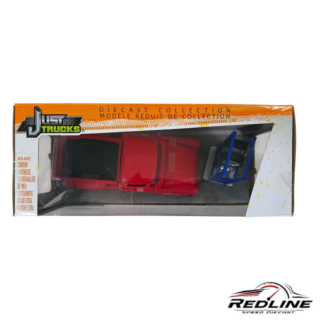 🦅🦅Jada Toy Just Trucks Red 1955 Chevrolet Stepside Model 1:24D1🦅🦅