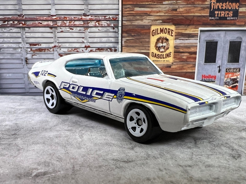 🔥🔥🔥Hot Wheels 1969 Pontiac GTO Judge Birmingham Police RARE C14🔥🔥🔥
