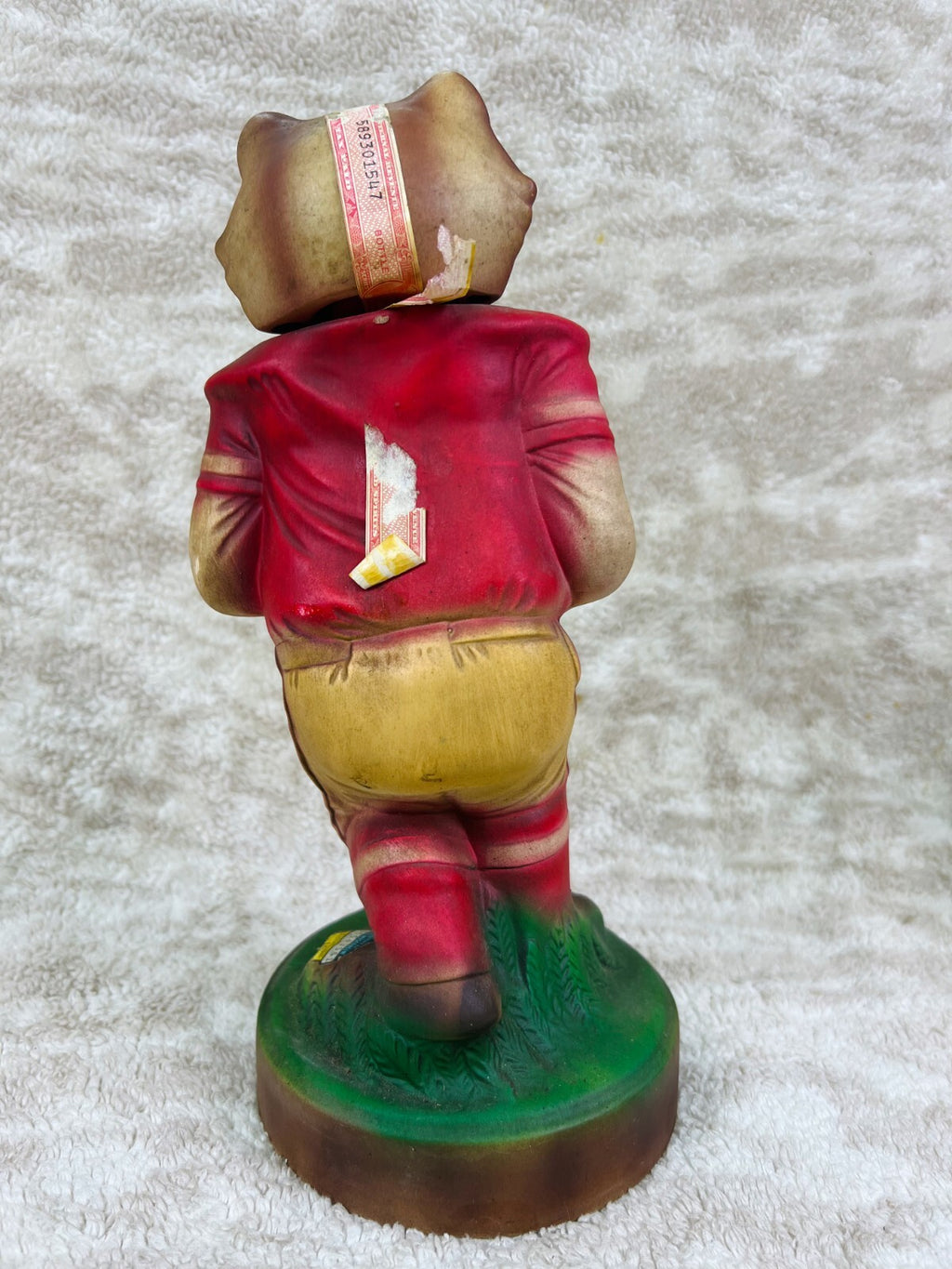 🏉🏉Wisconsin Badgers Bucky Badger Football 1974 Ezra Brooks Decanter Empty🏉🏉