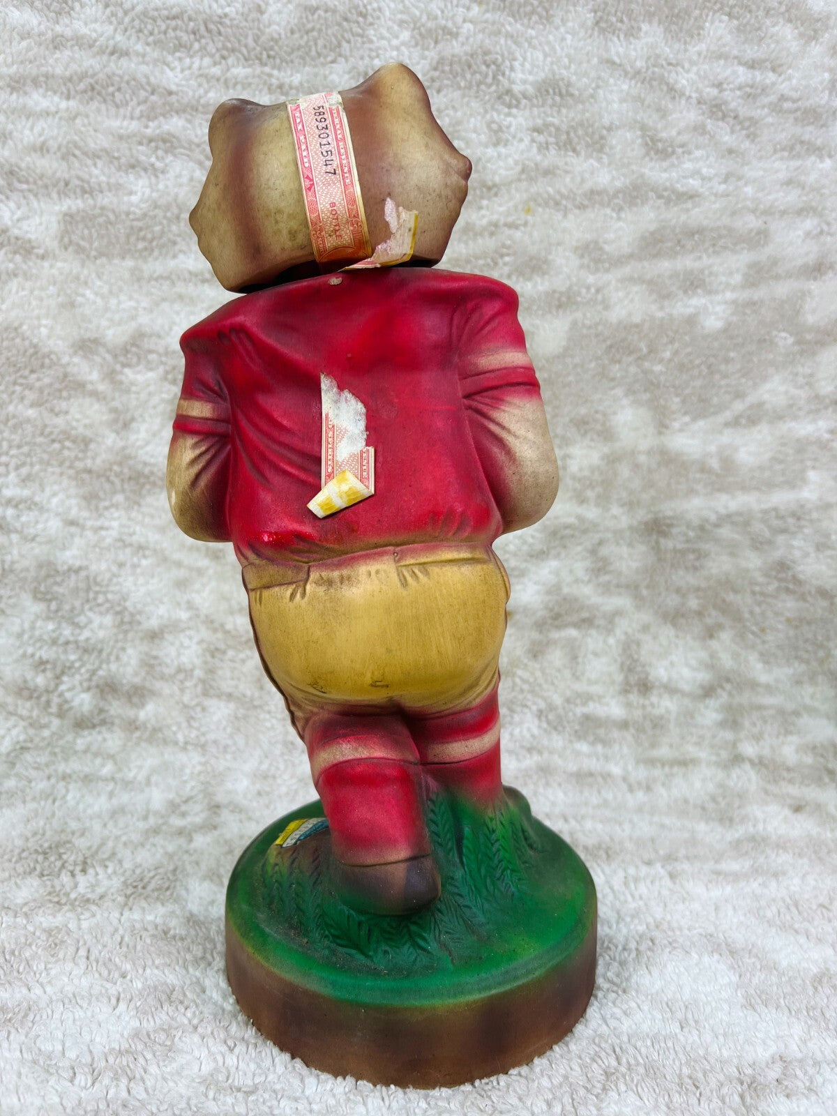 🏉🏉Wisconsin Badgers Bucky Badger Football 1974 Ezra Brooks Decanter Empty🏉🏉