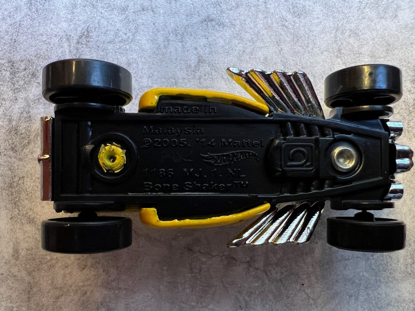🔥🔥🔥Bone Shaker Mooneyes Hot Wheels Rod Squad Yellow C6🔥🔥🔥