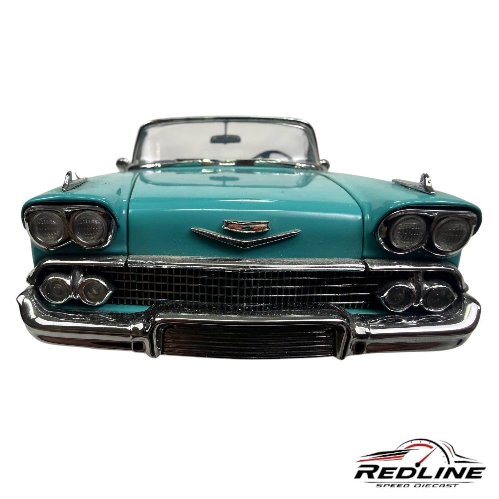 🇺🇸Danbury Mint 1958 CHEVROLET IMPALA Turquoise 1:24🇺🇸