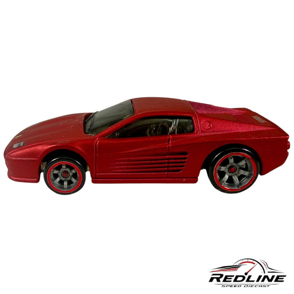 🇮🇹🇮🇹Hot Wheels 2007 Ferrari Racer Ferrari F512M Satin Red LOOSE C5🇮🇹🇮🇹