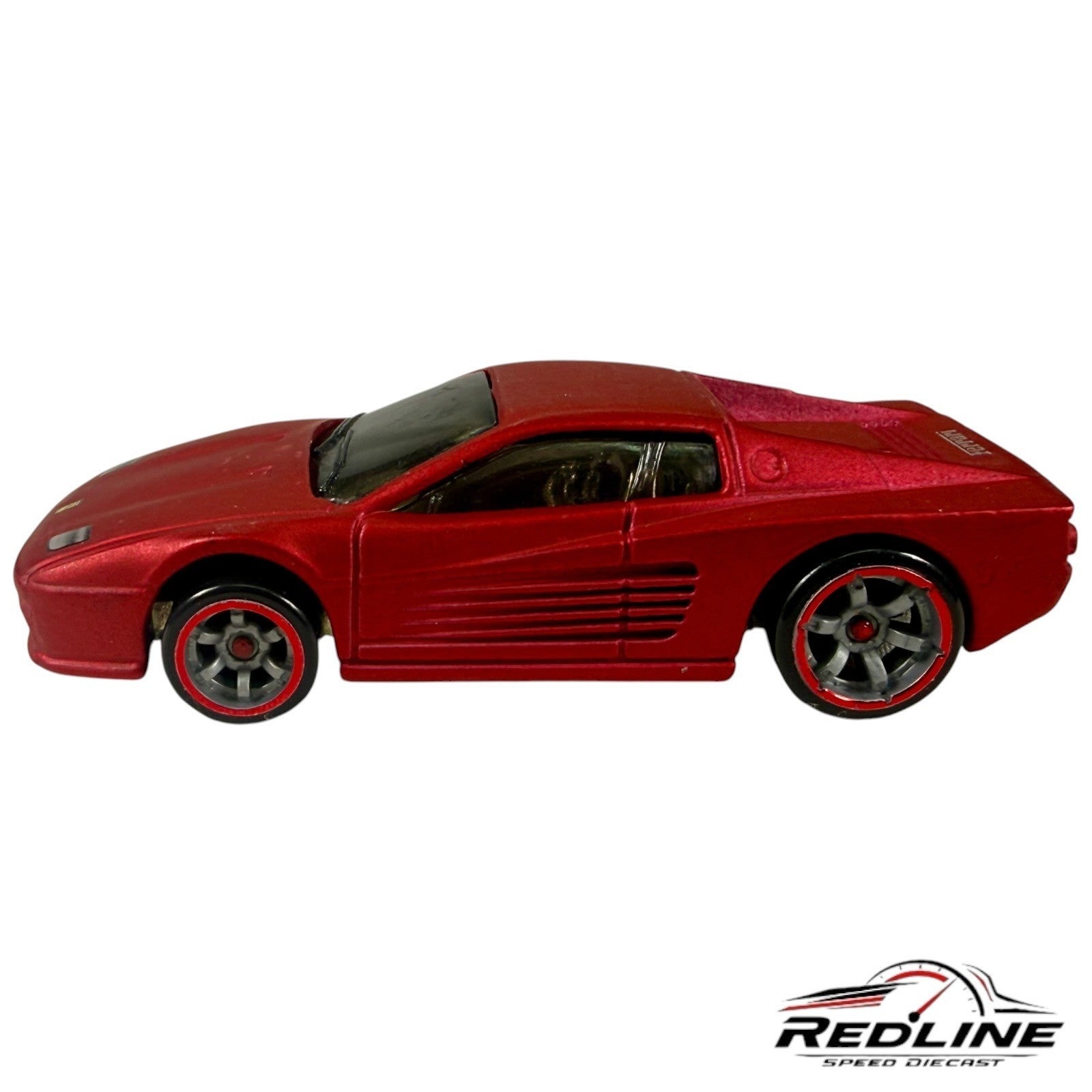 🇮🇹🇮🇹Hot Wheels 2007 Ferrari Racer Ferrari F512M Satin Red LOOSE C5🇮🇹🇮🇹