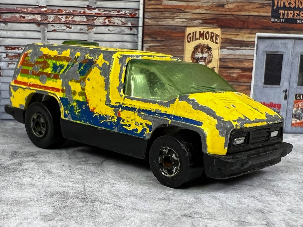 🔥🔥🔥Vintage 1978 Hot Wheels Yellow Inside Story Van C1🔥🔥🔥