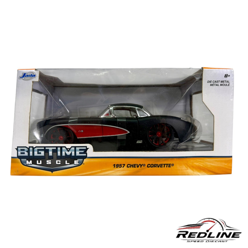 🇺🇸Jada Toys BIGTIME MUSCLE 1957 CHEVROLET CORVETTE 1:24 D1🇺🇸