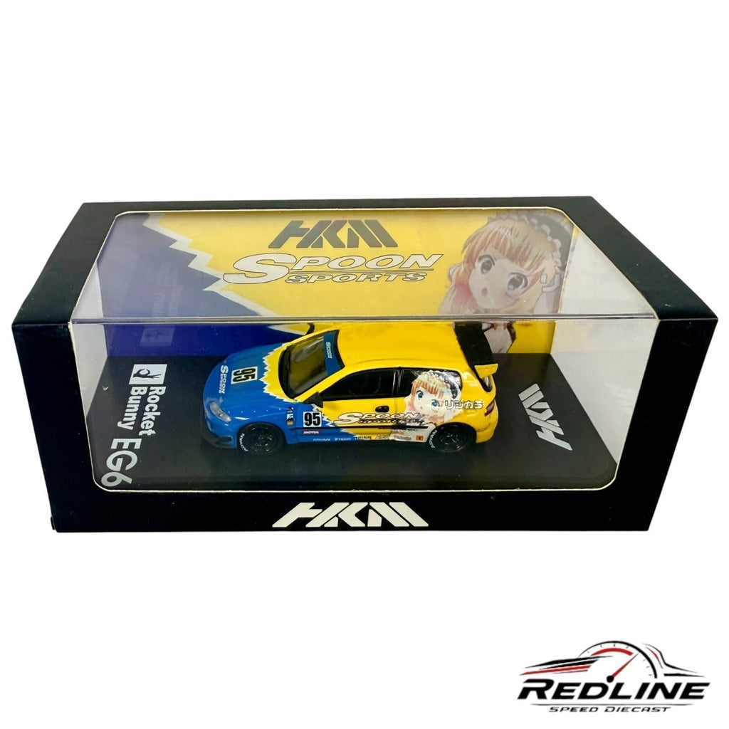 🎌HKM Honda Civic EG6 Rocket Bunny Honda Civic EG SPOON SPORTS 1:64 H36🎌