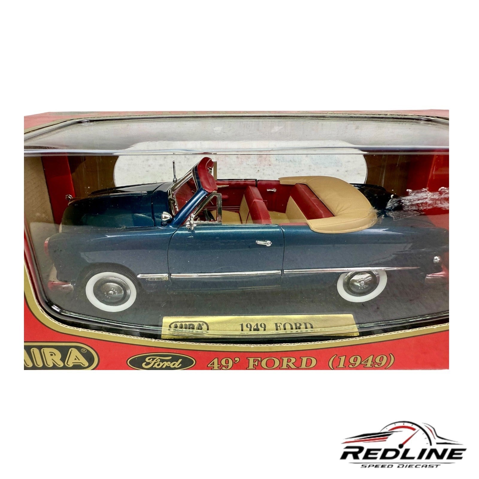 🇺🇸🇺🇸Mira Golden Line 1949 Ford Convertible Blue  1:18🇺🇸🇺🇸