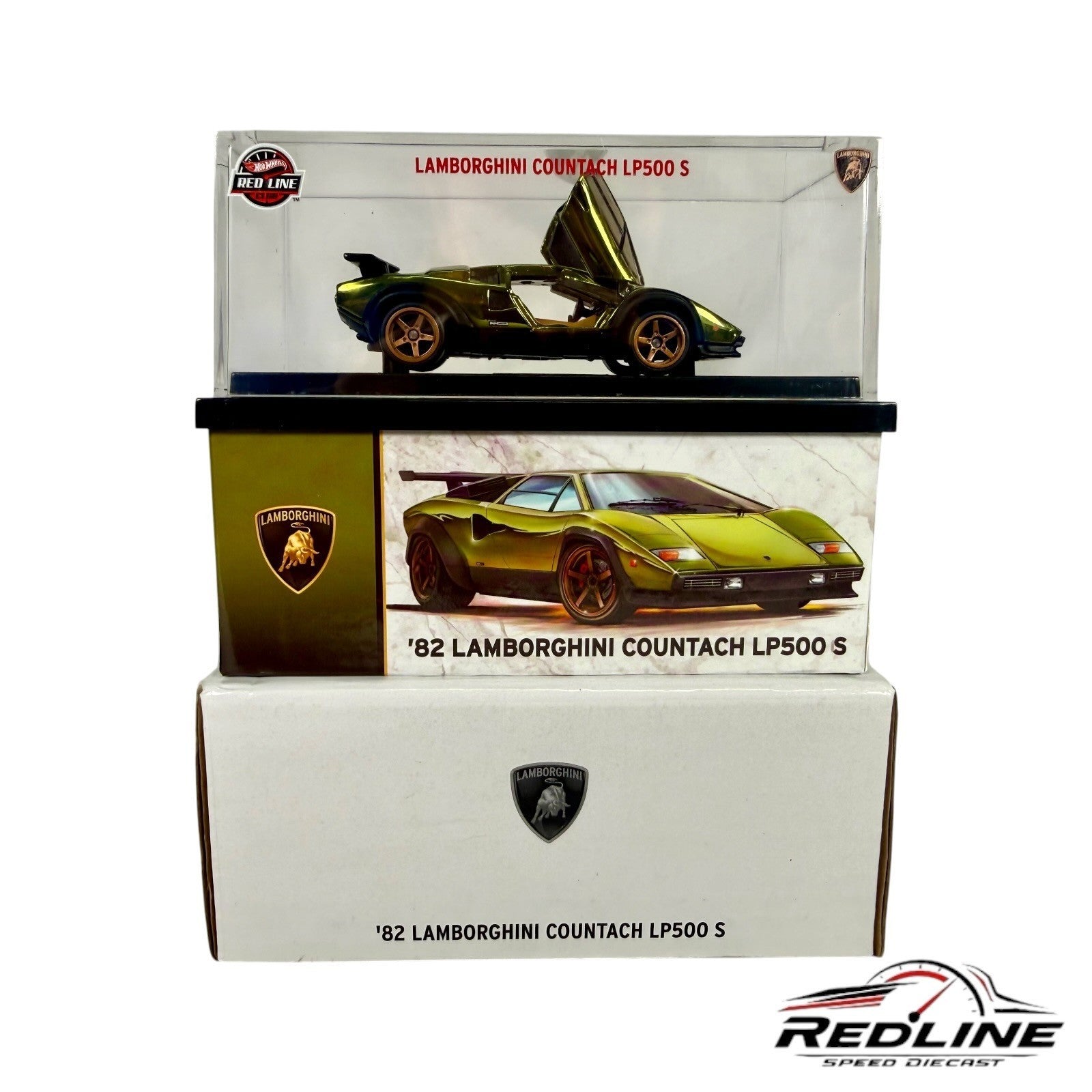 🇮🇹Hot Wheels RLC 1982 Lamborghini Countach LP500 S-Spectra Green 1:64 H15🇮🇹
