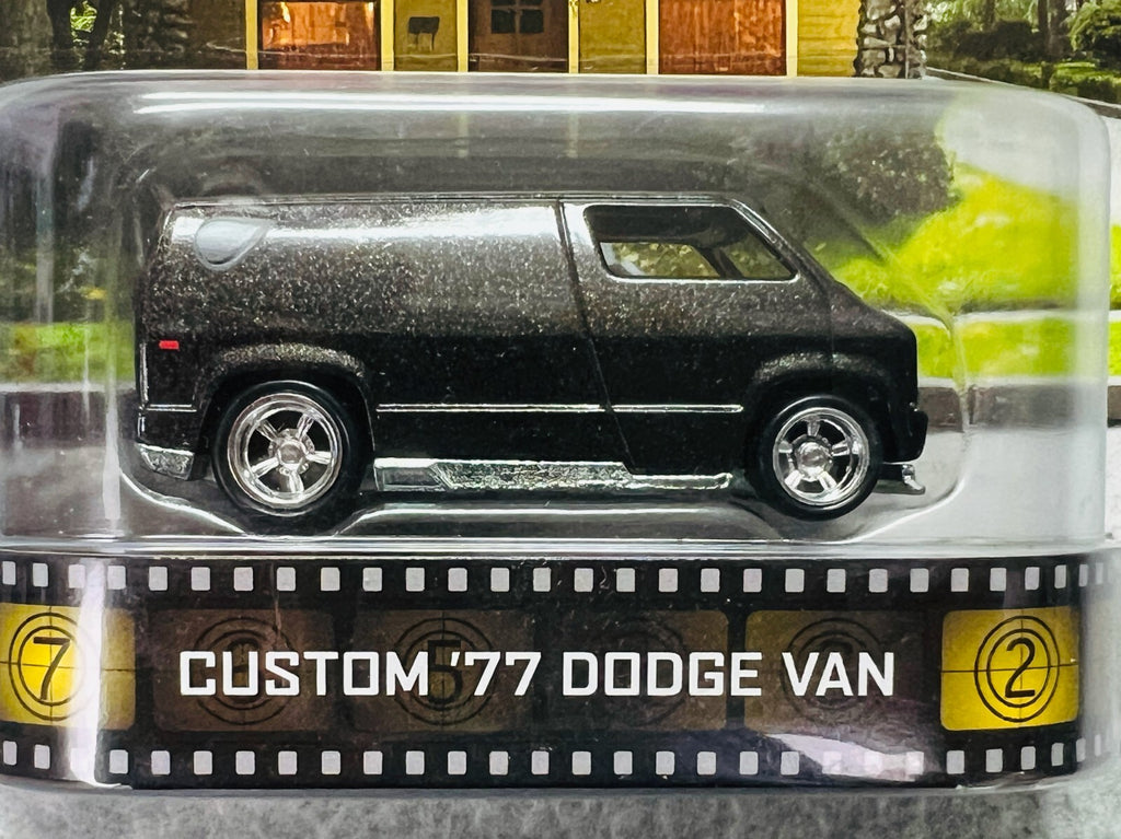 🔥🔥🔥Hot Wheels Retro Entertainment Old School Custom '77 Dodge Van H26🔥🔥🔥