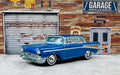 🇺🇸Hot Wheels 2006 Holiday Rods 57 Chevy Bel Air Blue Real Riders C23🇺🇸